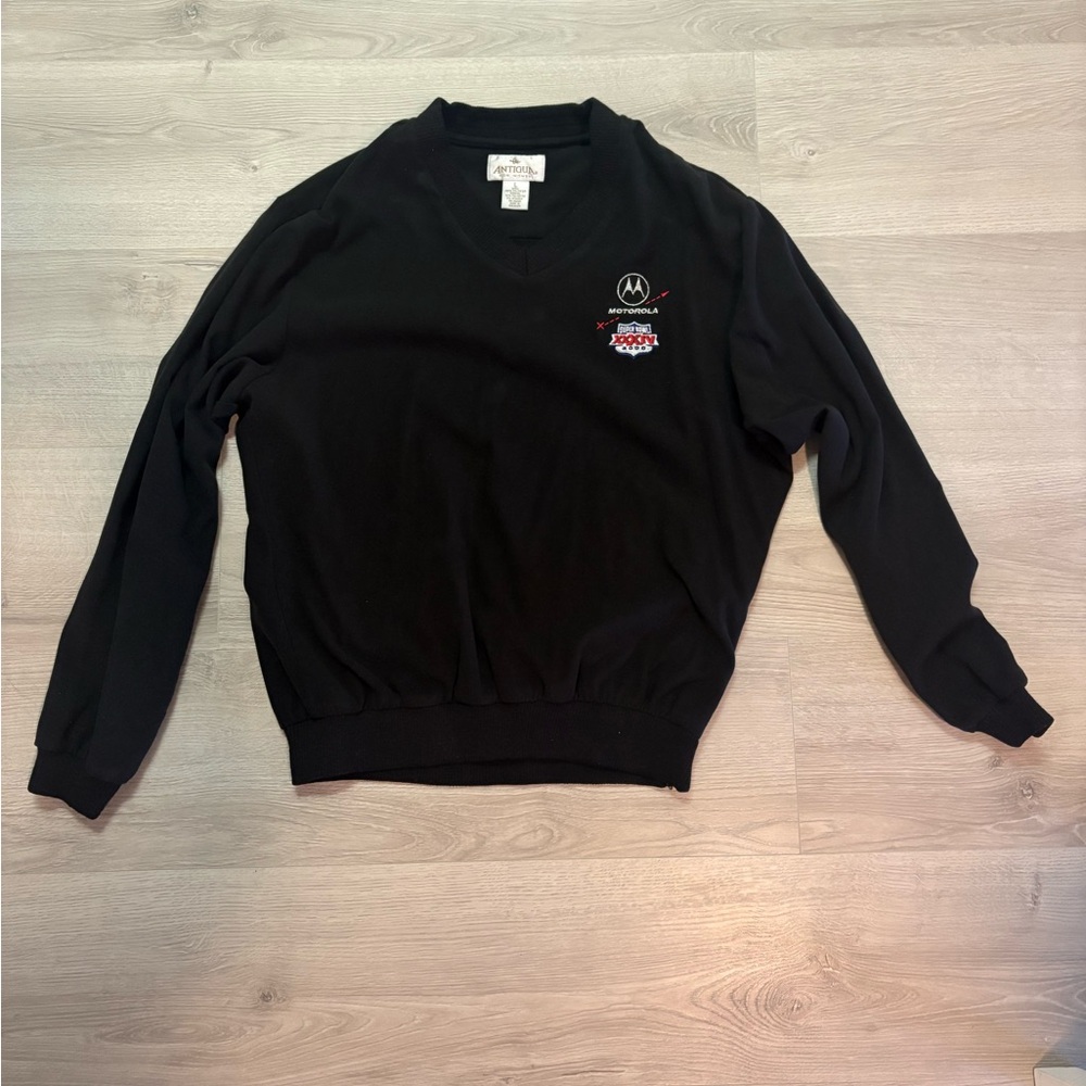 Antigua Black V-Neck Sweater